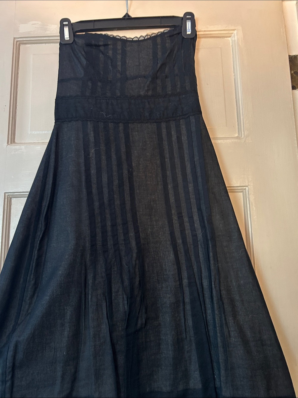 Odille Black Strapless Midi Dress from Anthropologie Size 2